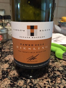 Tawse Twenty Mile Bench Riesling 2014